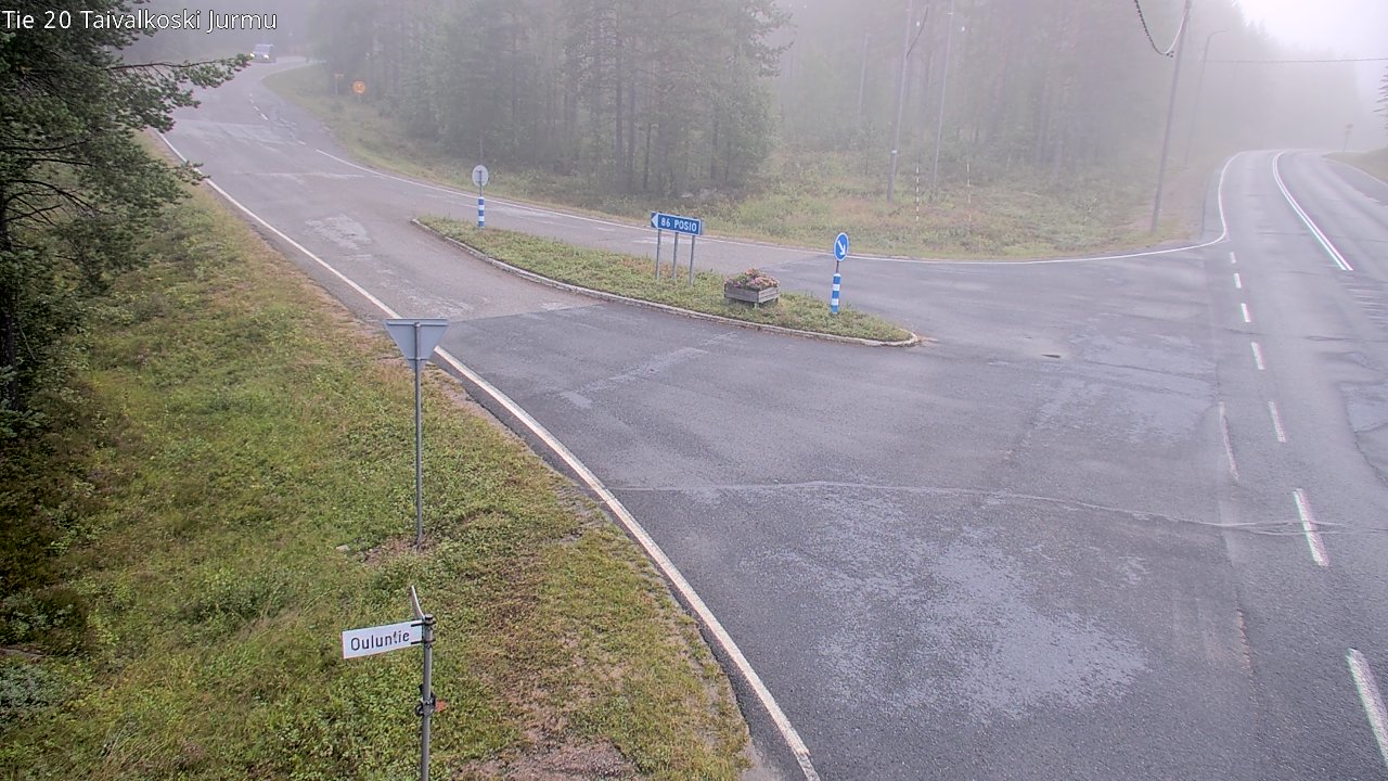 Weather Camera Image Väg 20 Taivalkoski, Jurmu, Taivalkoski, Pohjois-Pohjanmaa