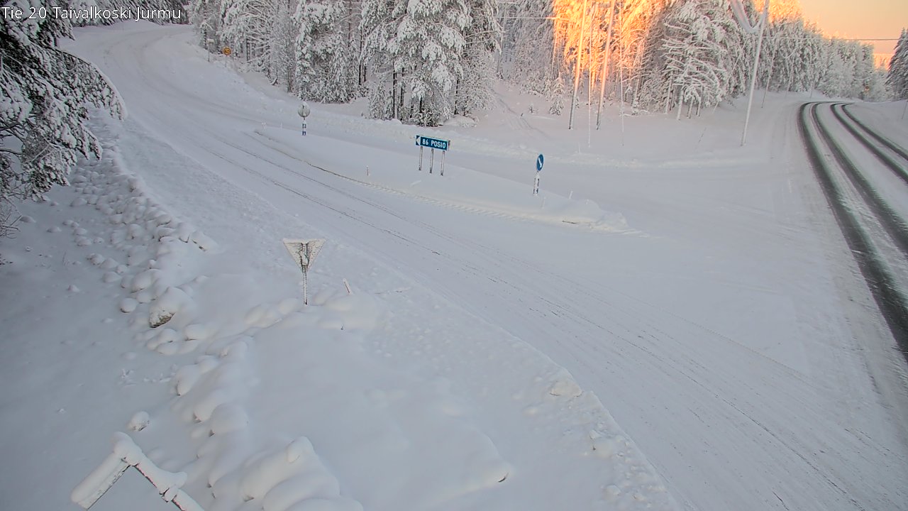 Kelikamerat Kuva Tie 20 Taivalkoski, Jurmu, Taivalkoski, Pohjois-Pohjanmaa