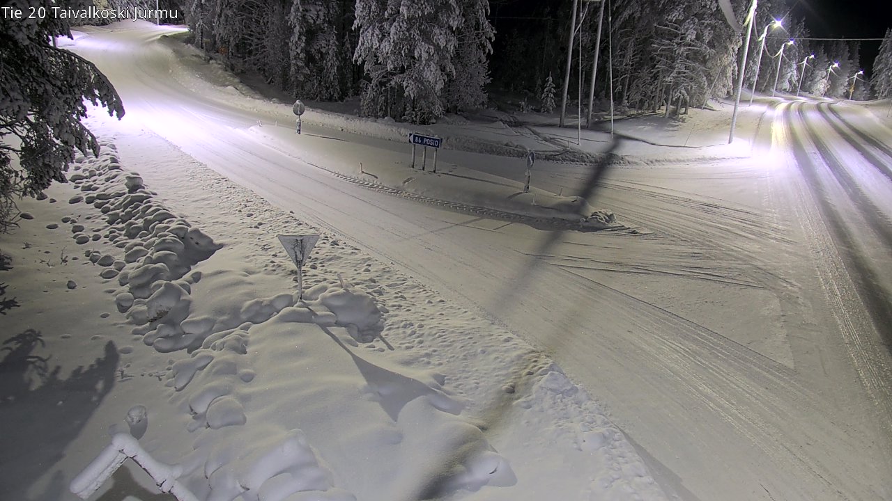 Weather Camera Image Road 20 Taivalkoski, Jurmu, Taivalkoski, Pohjois-Pohjanmaa
