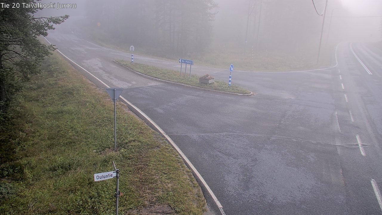 Weather Camera Image Väg 20 Taivalkoski, Jurmu, Taivalkoski, Pohjois-Pohjanmaa