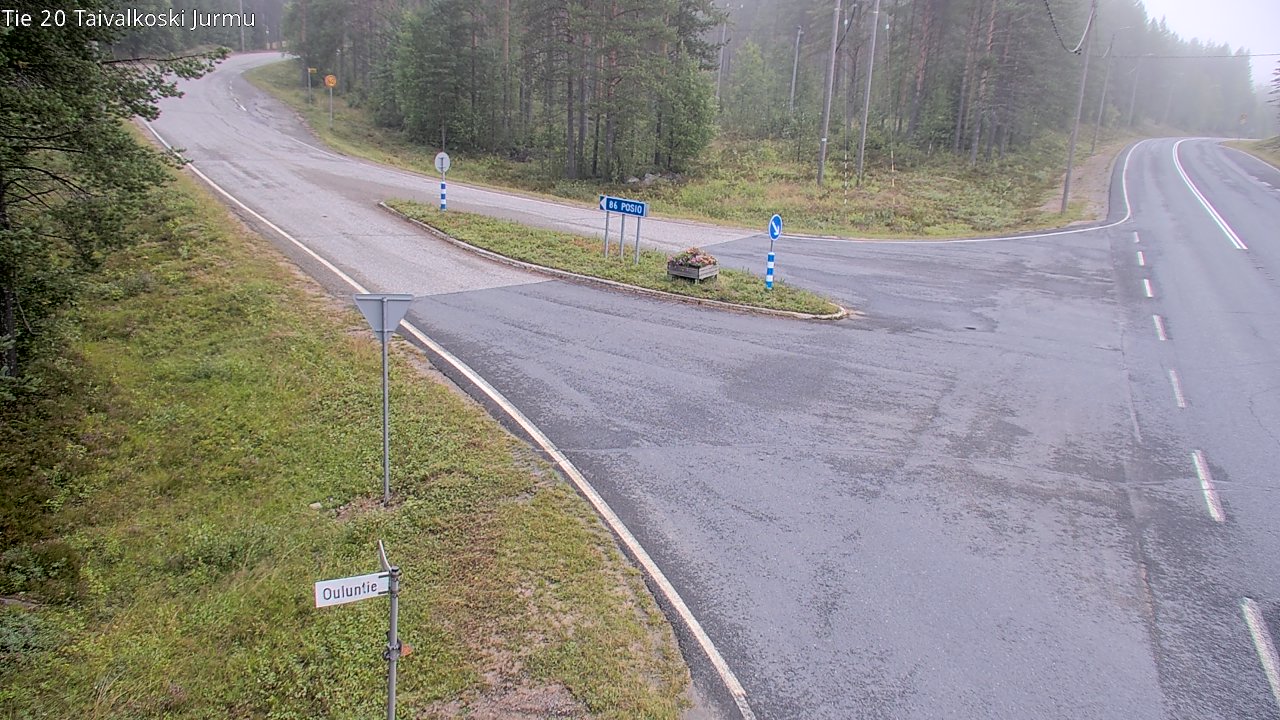 Weather Camera Image Väg 20 Taivalkoski, Jurmu, Taivalkoski, Pohjois-Pohjanmaa