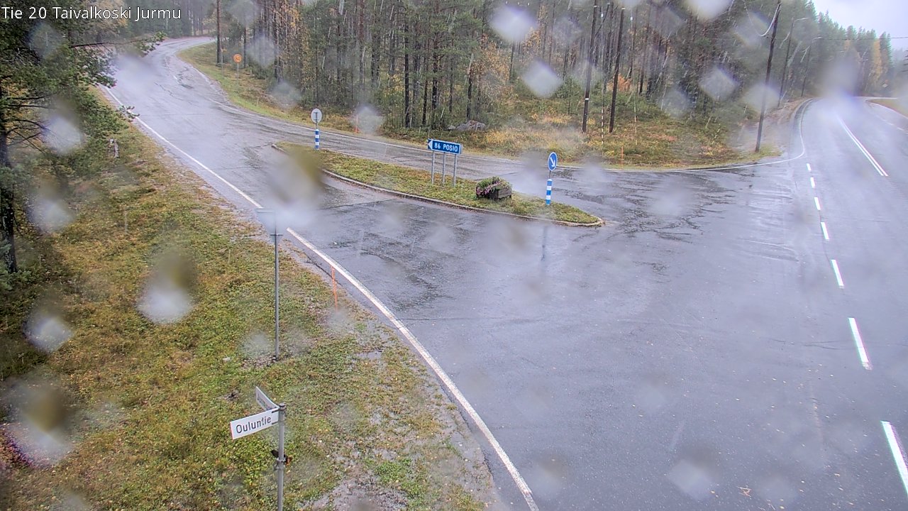 Weather Camera Image Road 20 Taivalkoski, Jurmu, Taivalkoski, Pohjois-Pohjanmaa
