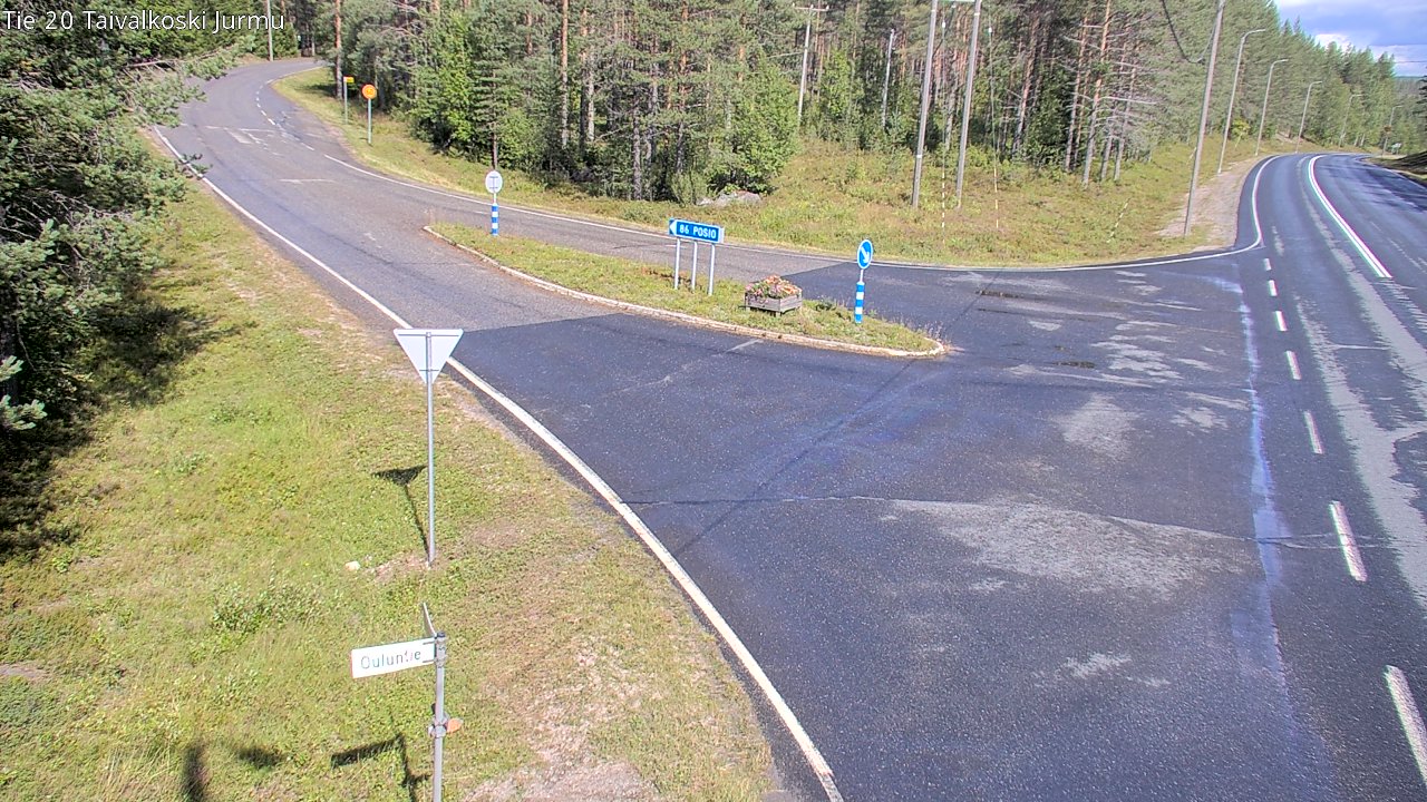 Weather Camera Image Road 20 Taivalkoski, Jurmu, Taivalkoski, Pohjois-Pohjanmaa