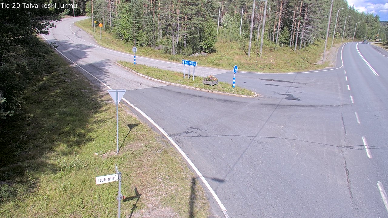 Weather Camera Image Road 20 Taivalkoski, Jurmu, Taivalkoski, Pohjois-Pohjanmaa