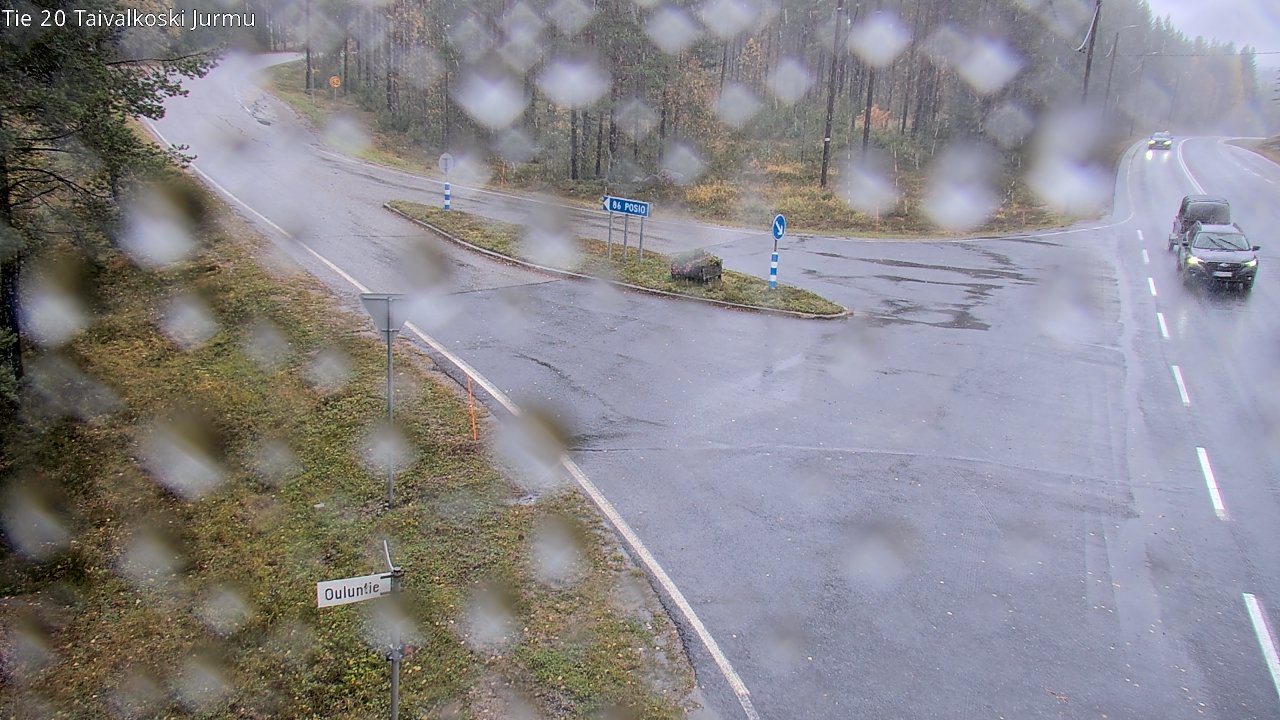 Weather Camera Image Road 20 Taivalkoski, Jurmu, Taivalkoski, Pohjois-Pohjanmaa