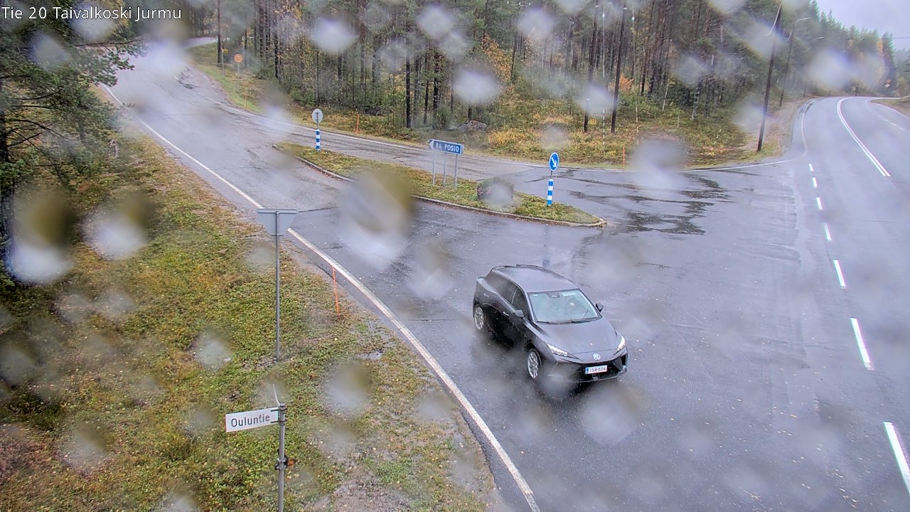 Weather Camera Image Road 20 Taivalkoski, Jurmu, Taivalkoski, Pohjois-Pohjanmaa