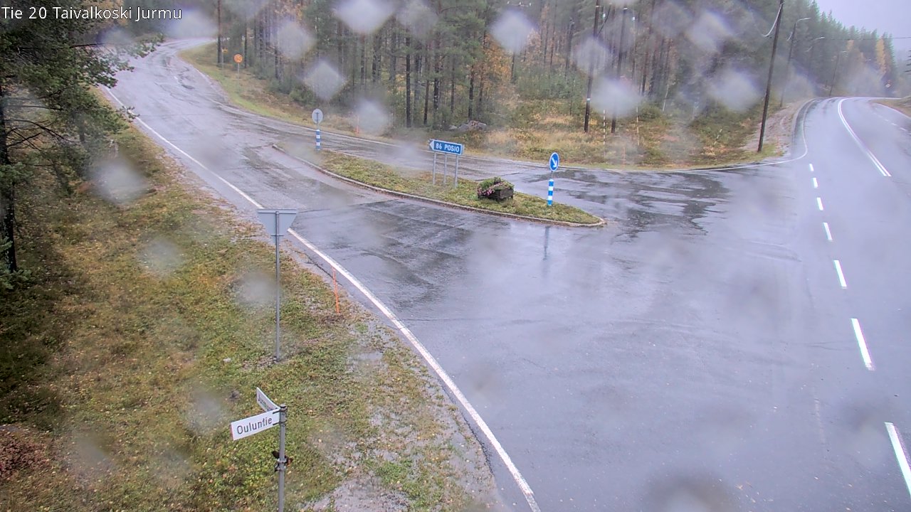 Weather Camera Image Road 20 Taivalkoski, Jurmu, Taivalkoski, Pohjois-Pohjanmaa