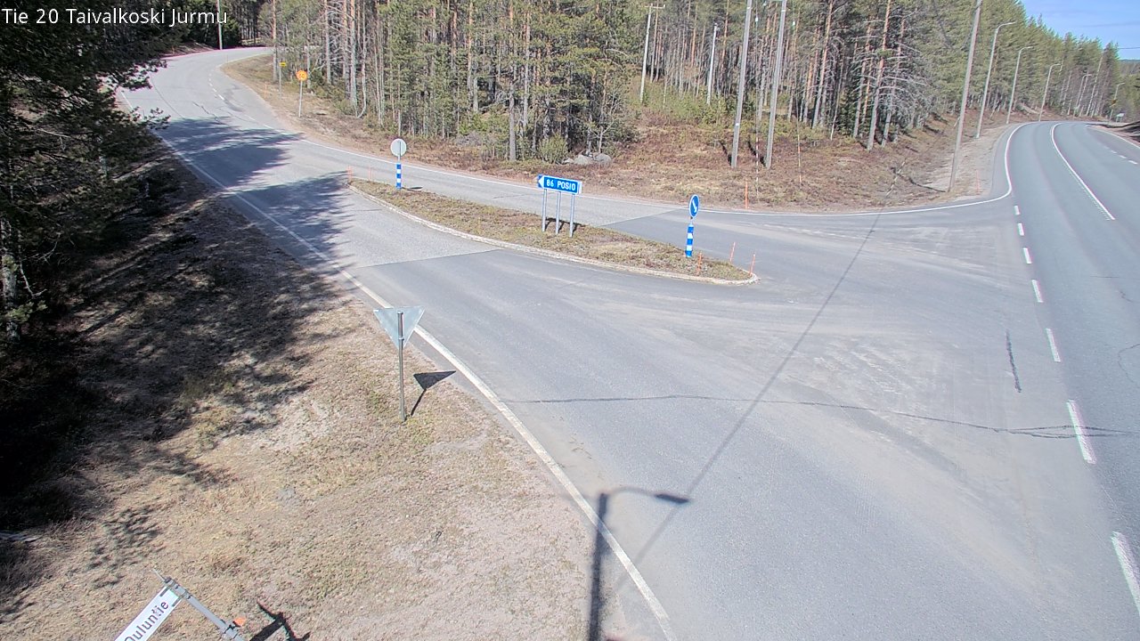 Weather Camera Image Road 20 Taivalkoski, Jurmu, Taivalkoski, Pohjois-Pohjanmaa