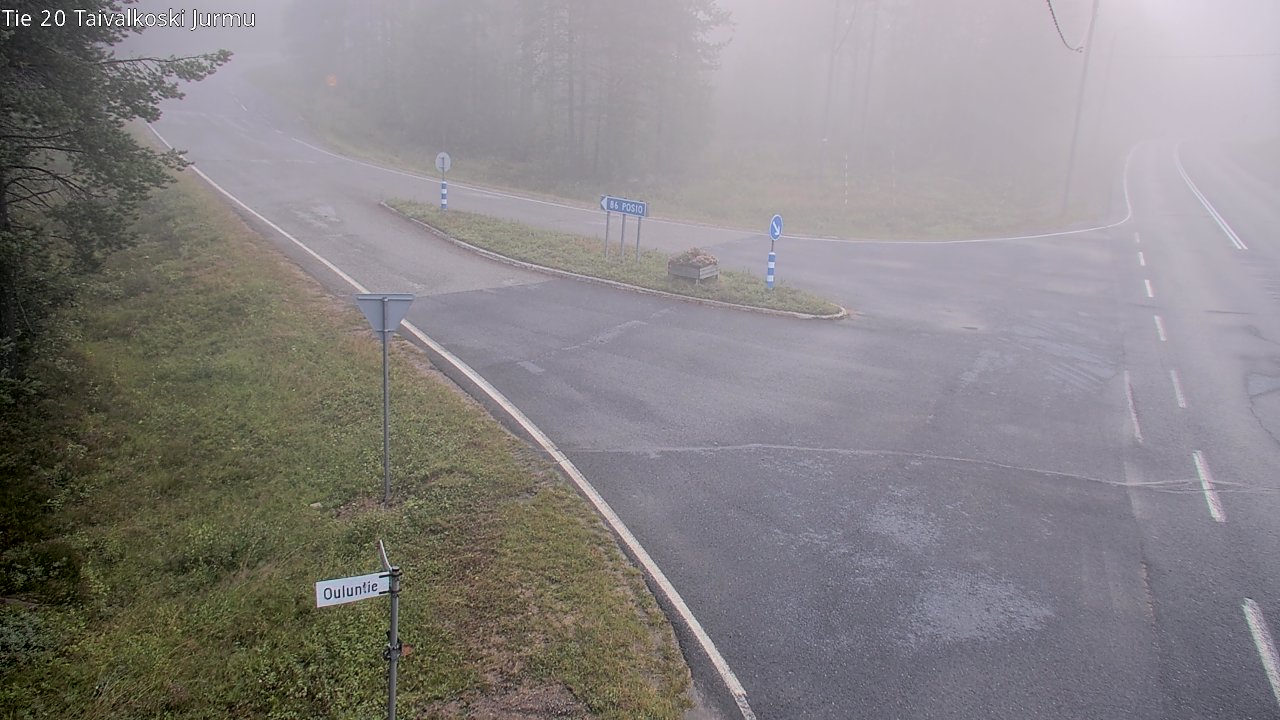 Weather Camera Image Väg 20 Taivalkoski, Jurmu, Taivalkoski, Pohjois-Pohjanmaa