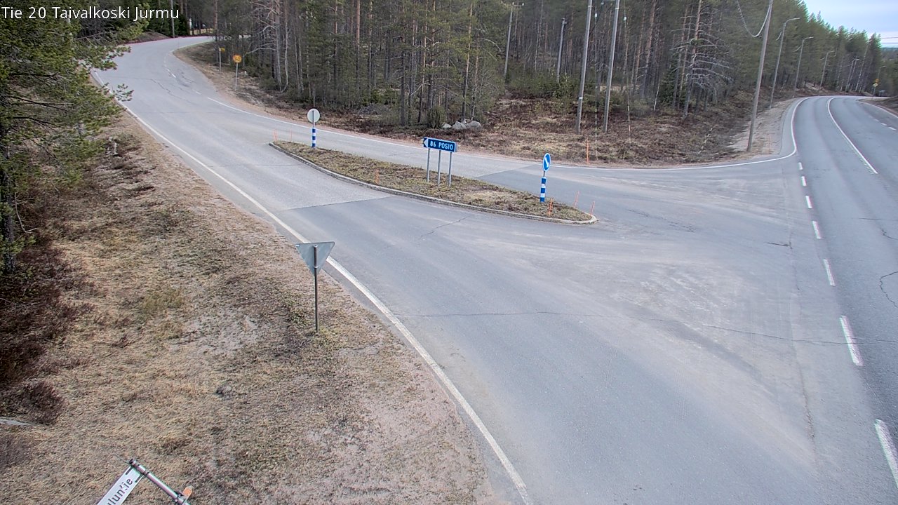 Weather Camera Image Road 20 Taivalkoski, Jurmu, Taivalkoski, Pohjois-Pohjanmaa