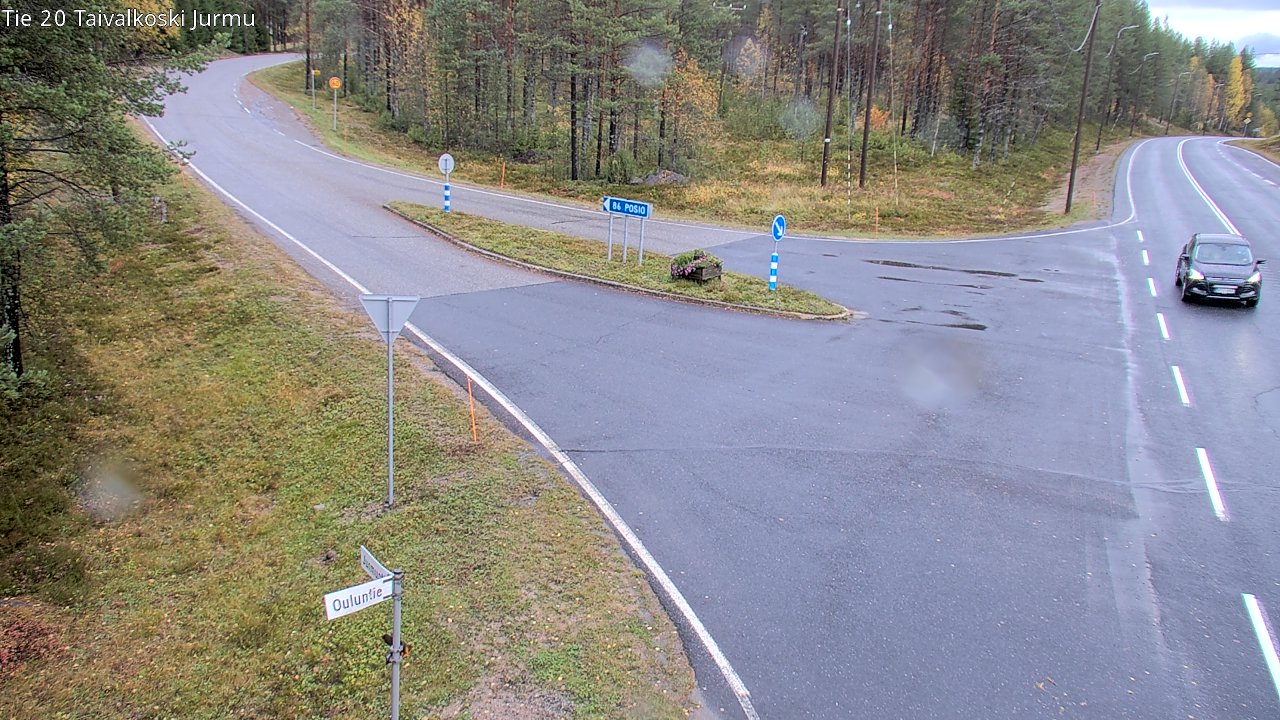 Weather Camera Image Road 20 Taivalkoski, Jurmu, Taivalkoski, Pohjois-Pohjanmaa