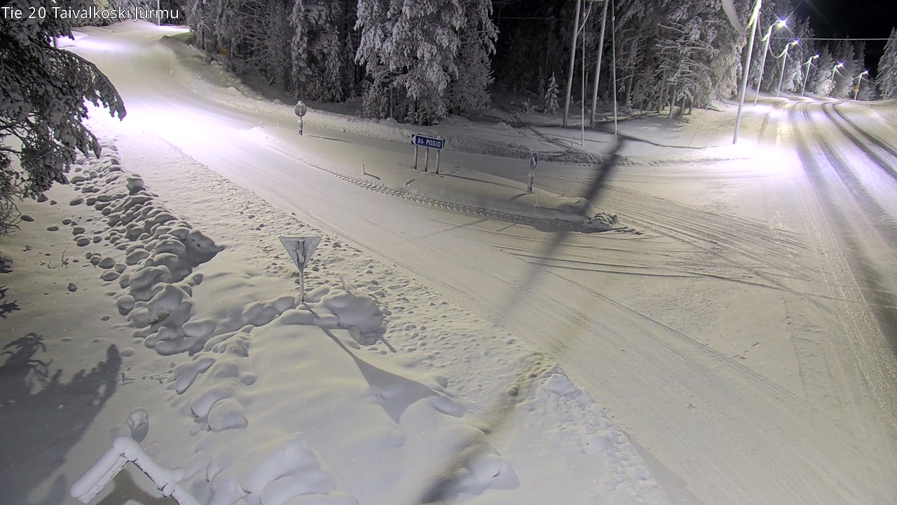 Kelikamerat Kuva Tie 20 Taivalkoski, Jurmu, Taivalkoski, Pohjois-Pohjanmaa