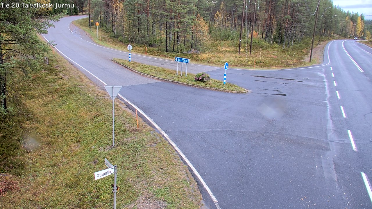 Weather Camera Image Road 20 Taivalkoski, Jurmu, Taivalkoski, Pohjois-Pohjanmaa