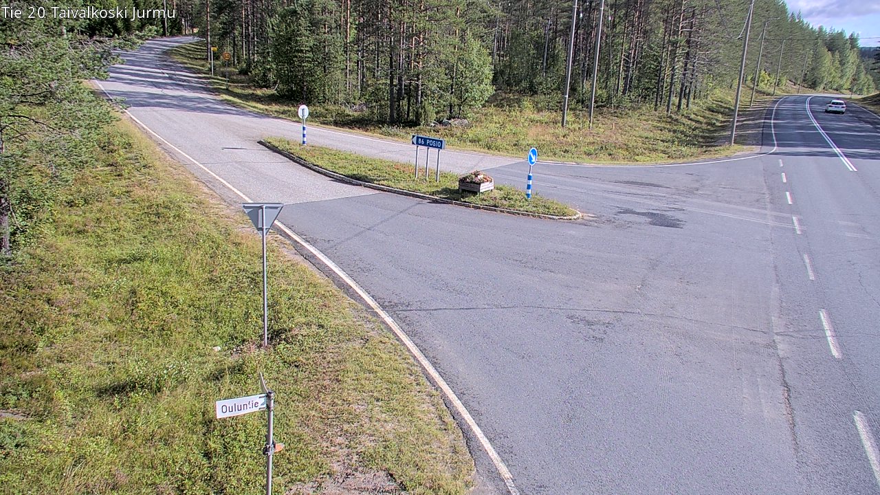 Weather Camera Image Väg 20 Taivalkoski, Jurmu, Taivalkoski, Pohjois-Pohjanmaa