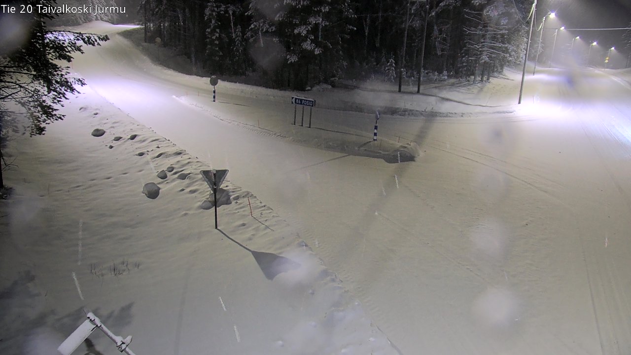 Kelikamerat Kuva Tie 20 Taivalkoski, Jurmu, Taivalkoski, Pohjois-Pohjanmaa