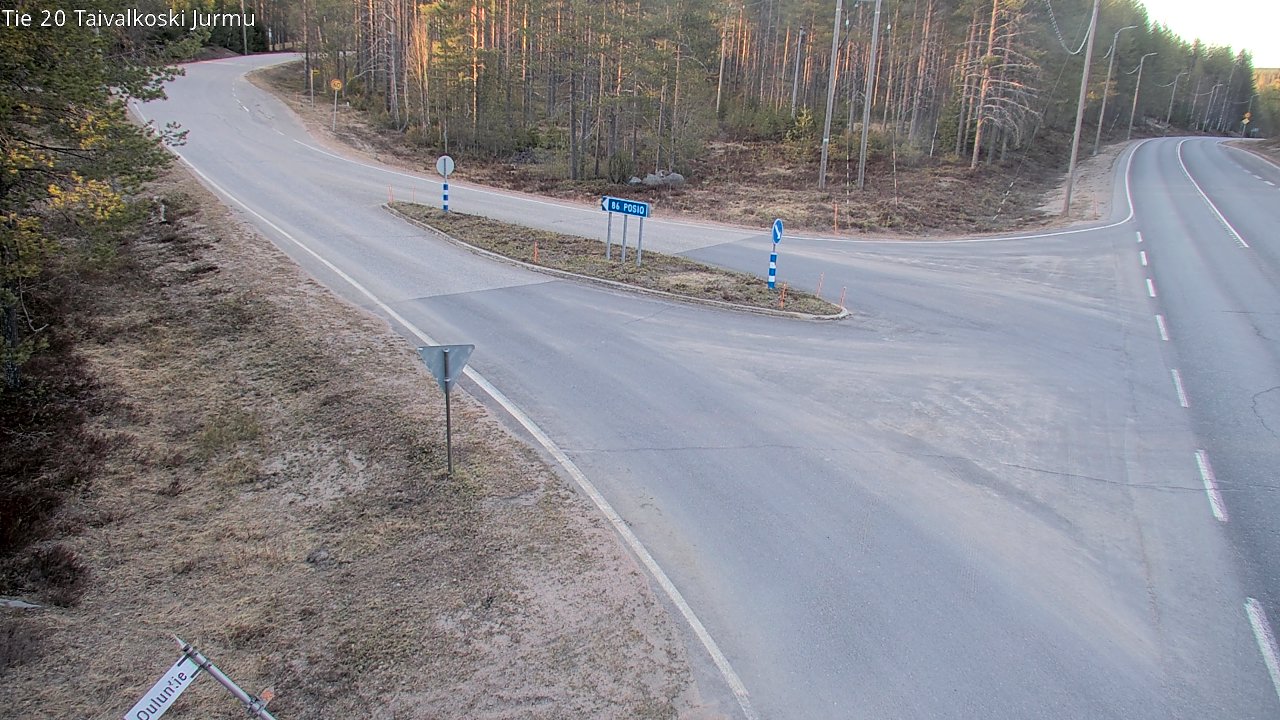 Weather Camera Image Road 20 Taivalkoski, Jurmu, Taivalkoski, Pohjois-Pohjanmaa