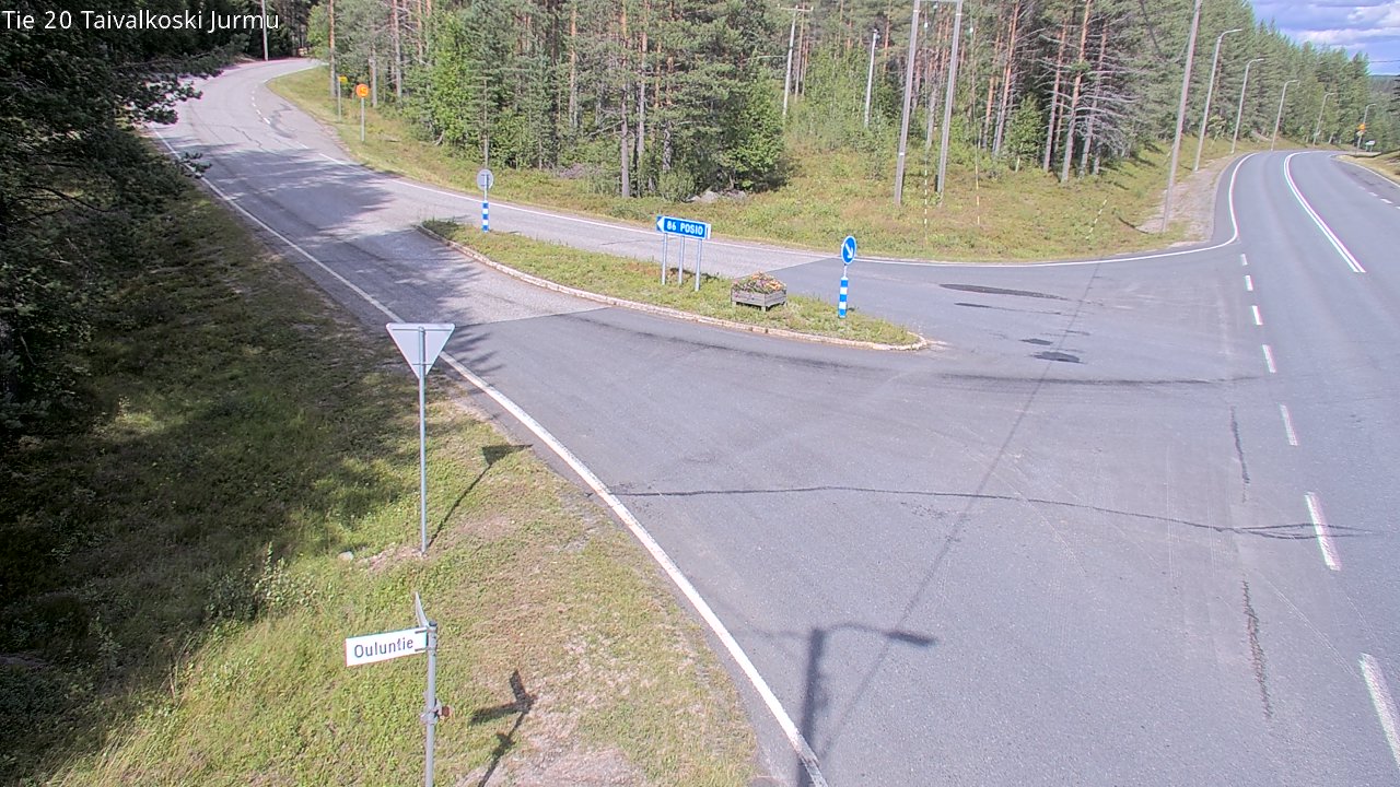 Weather Camera Image Road 20 Taivalkoski, Jurmu, Taivalkoski, Pohjois-Pohjanmaa