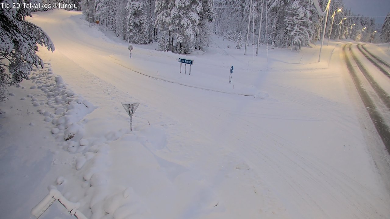 Kelikamerat Kuva Tie 20 Taivalkoski, Jurmu, Taivalkoski, Pohjois-Pohjanmaa