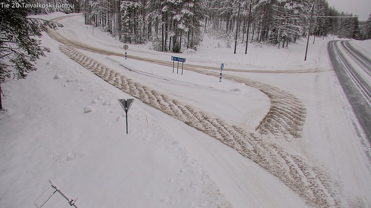 Kelikamerat Kuva Tie 20 Taivalkoski, Jurmu, Taivalkoski, Pohjois-Pohjanmaa