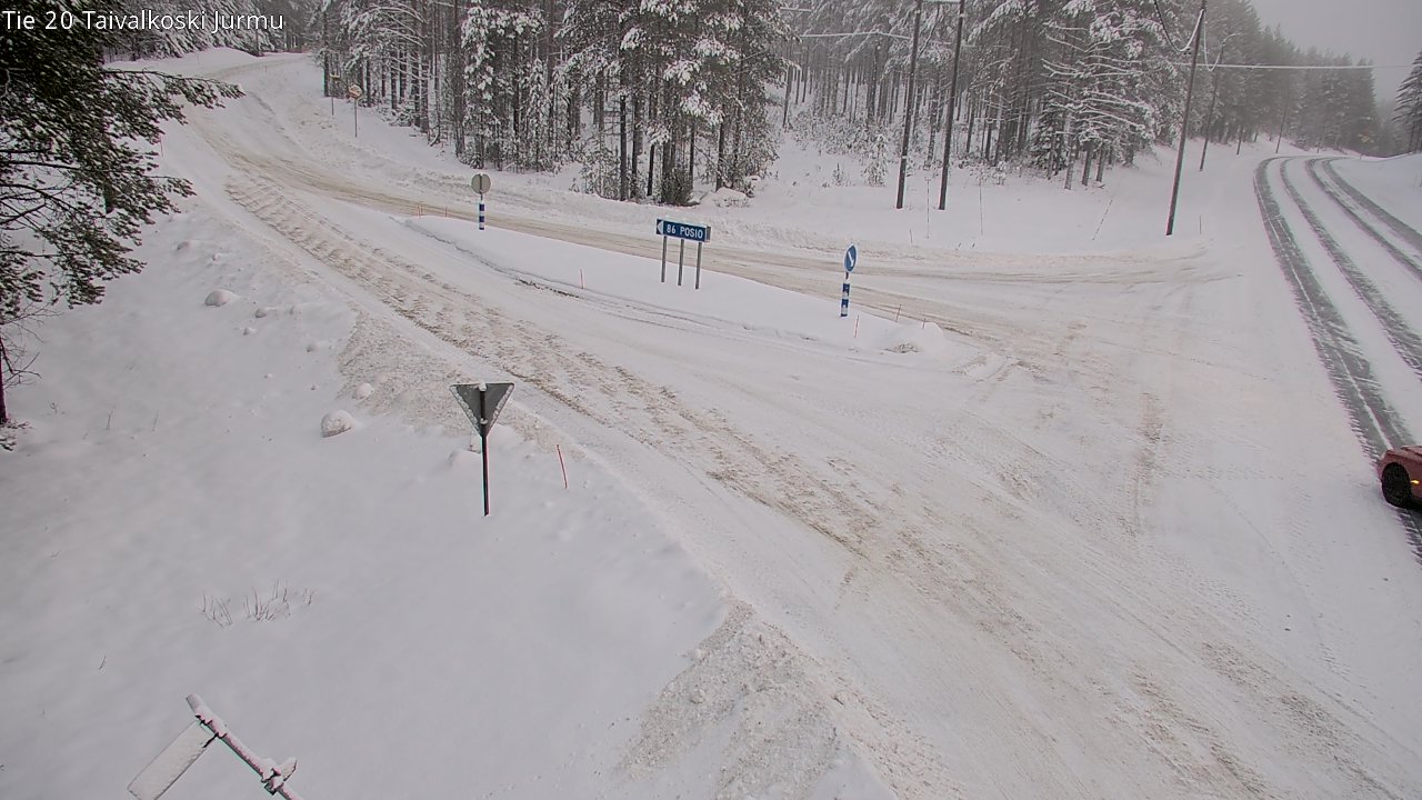 Weather Camera Image Väg 20 Taivalkoski, Jurmu, Taivalkoski, Pohjois-Pohjanmaa