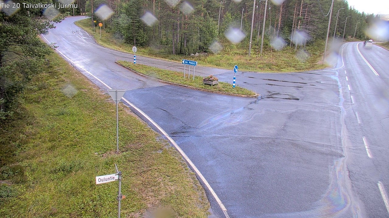 Weather Camera Image Road 20 Taivalkoski, Jurmu, Taivalkoski, Pohjois-Pohjanmaa