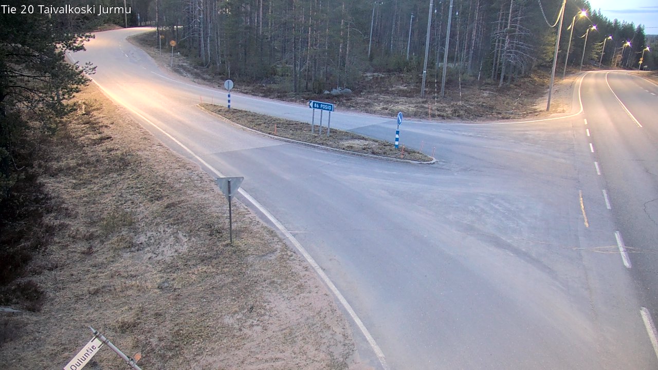 Weather Camera Image Road 20 Taivalkoski, Jurmu, Taivalkoski, Pohjois-Pohjanmaa