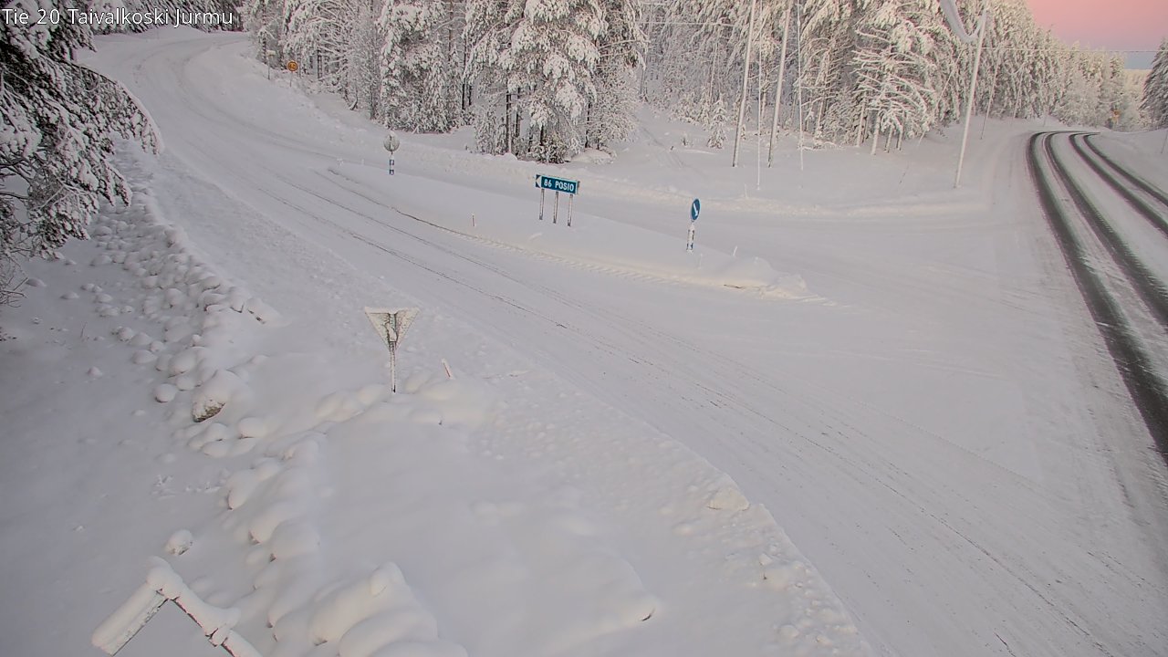 Kelikamerat Kuva Tie 20 Taivalkoski, Jurmu, Taivalkoski, Pohjois-Pohjanmaa