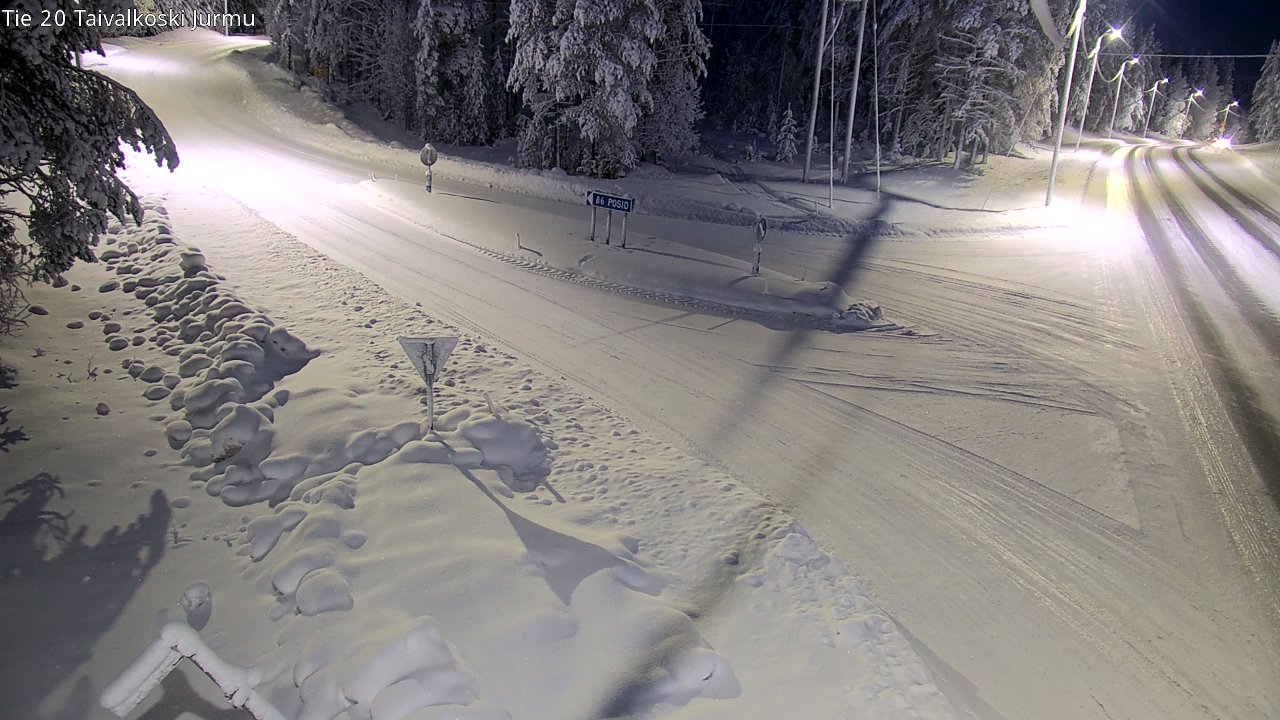 Weather Camera Image Road 20 Taivalkoski, Jurmu, Taivalkoski, Pohjois-Pohjanmaa