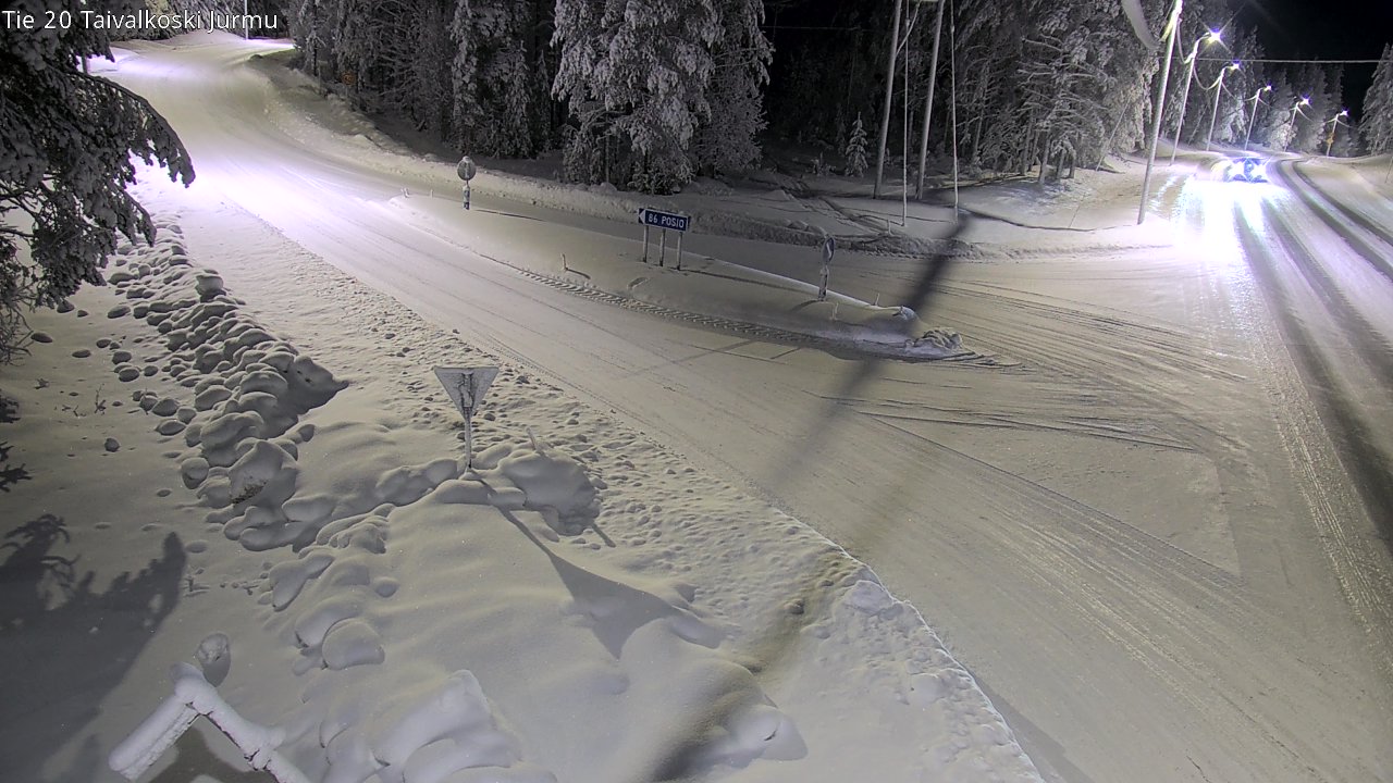 Weather Camera Image Road 20 Taivalkoski, Jurmu, Taivalkoski, Pohjois-Pohjanmaa