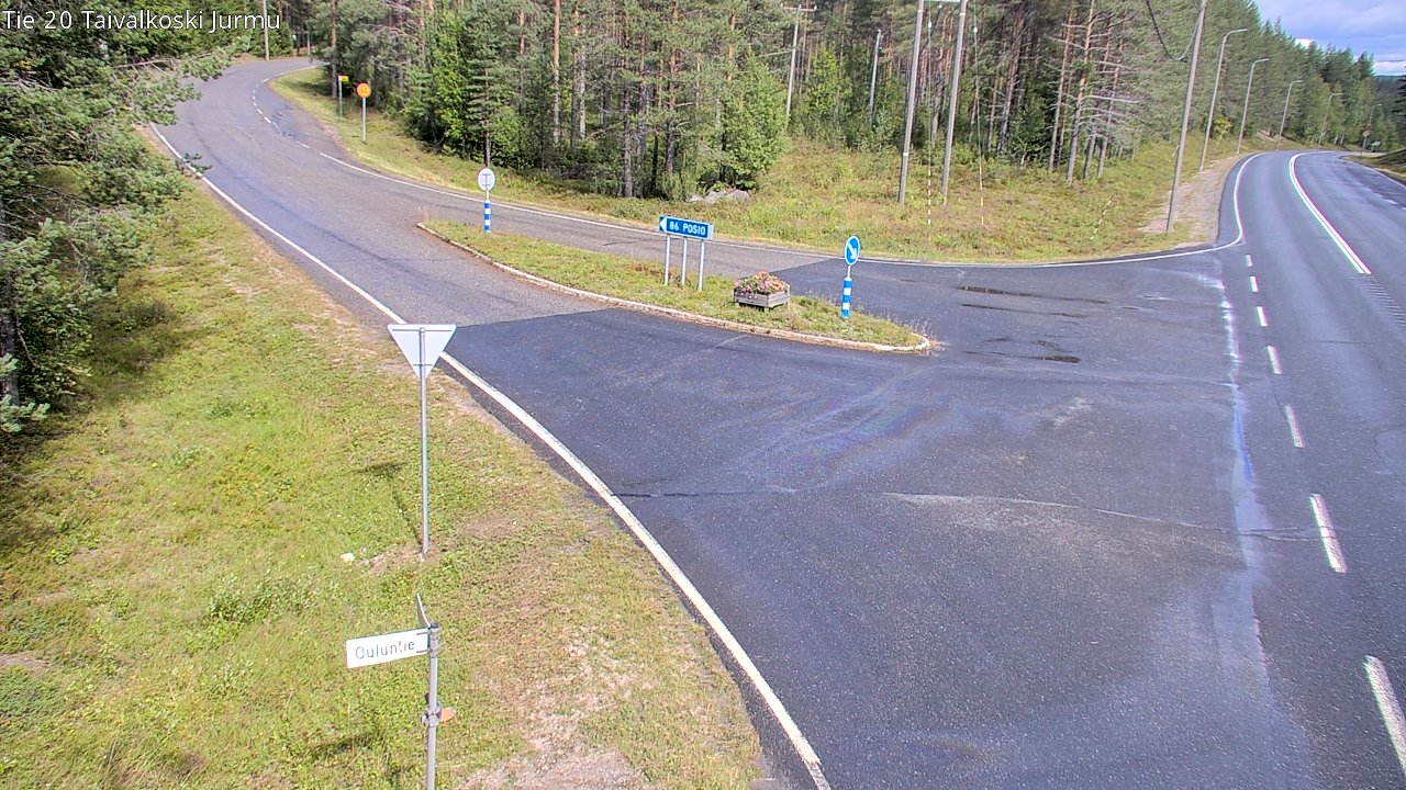 Weather Camera Image Road 20 Taivalkoski, Jurmu, Taivalkoski, Pohjois-Pohjanmaa