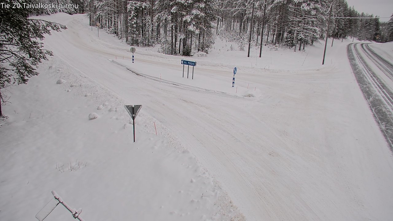 Kelikamerat Kuva Tie 20 Taivalkoski, Jurmu, Taivalkoski, Pohjois-Pohjanmaa