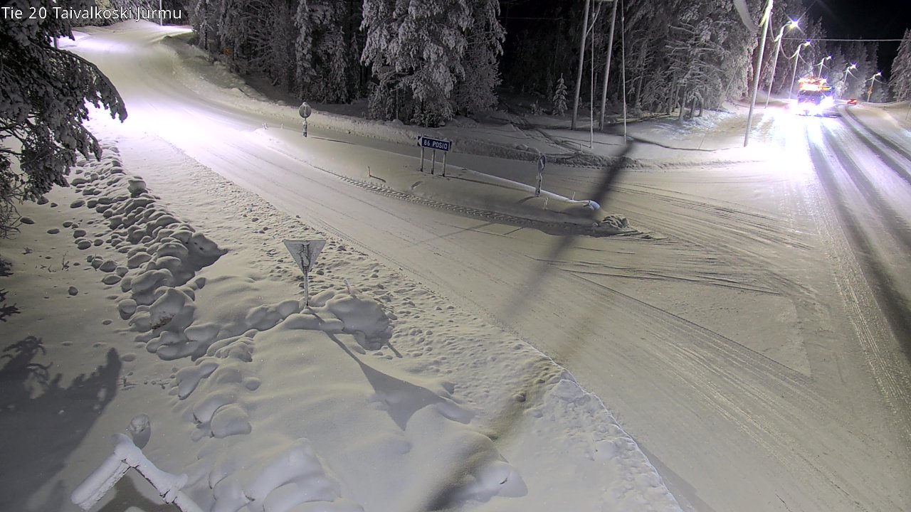 Weather Camera Image Road 20 Taivalkoski, Jurmu, Taivalkoski, Pohjois-Pohjanmaa