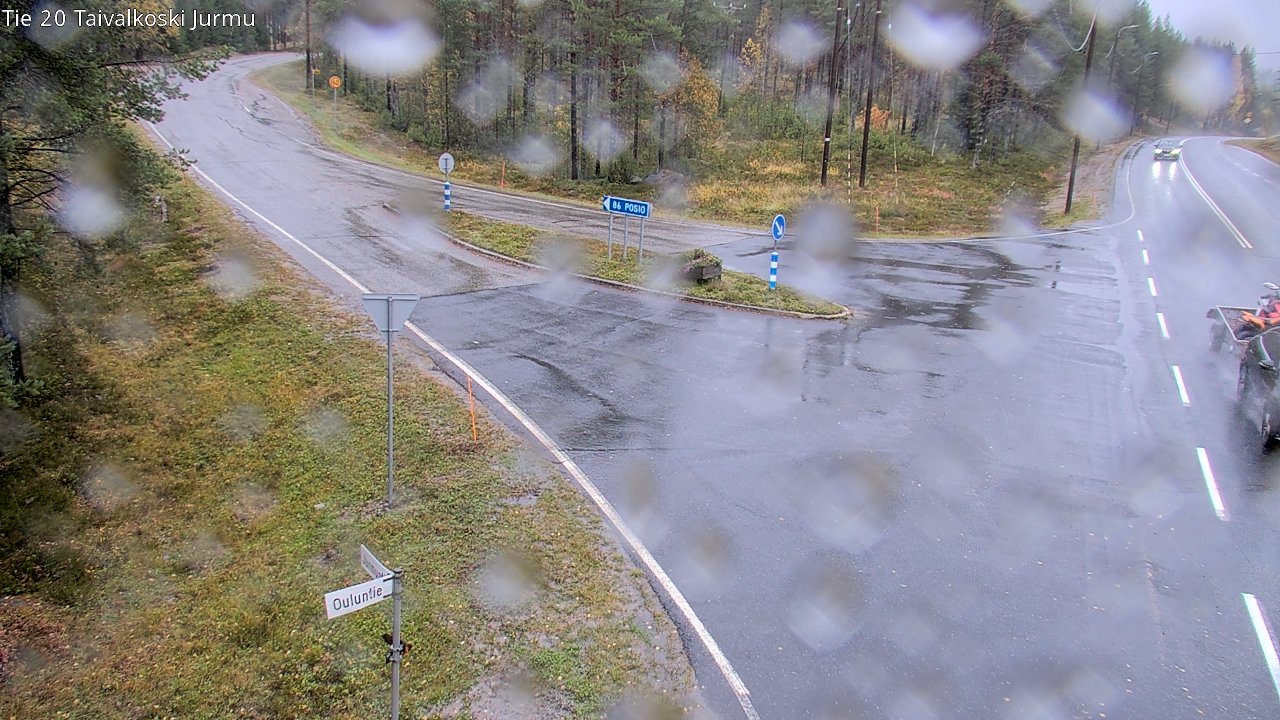 Weather Camera Image Road 20 Taivalkoski, Jurmu, Taivalkoski, Pohjois-Pohjanmaa