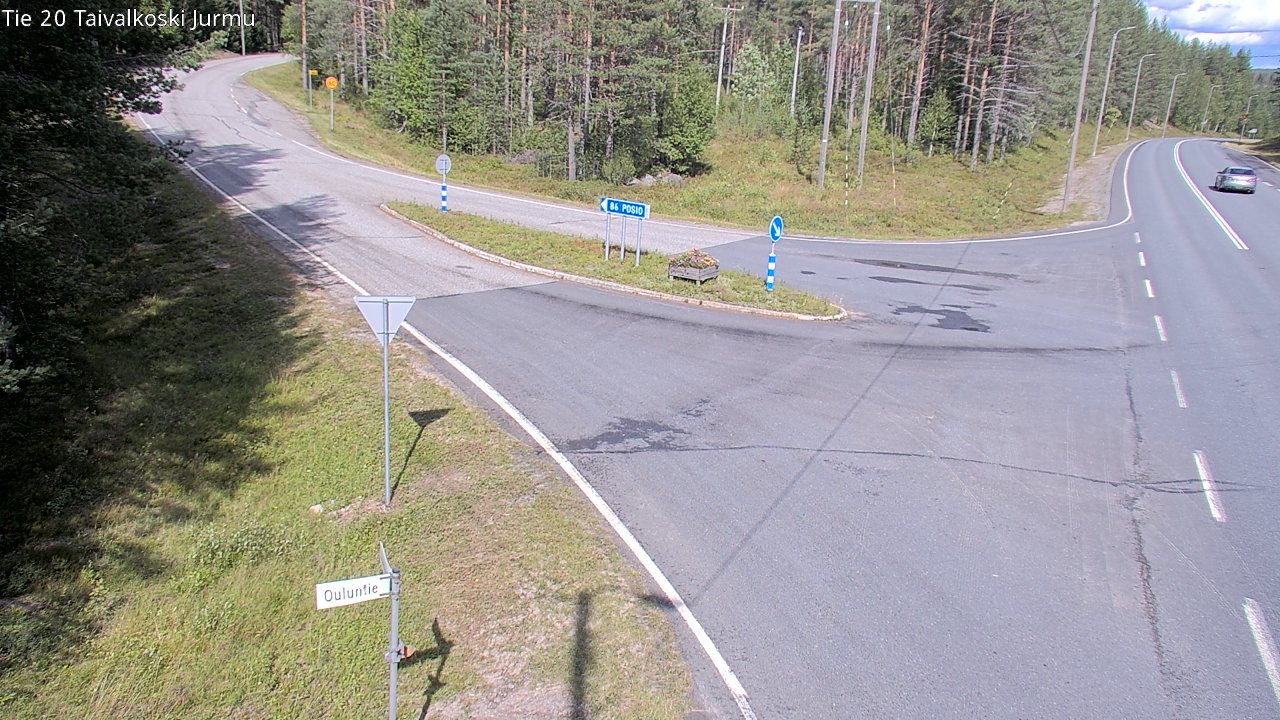 Weather Camera Image Road 20 Taivalkoski, Jurmu, Taivalkoski, Pohjois-Pohjanmaa