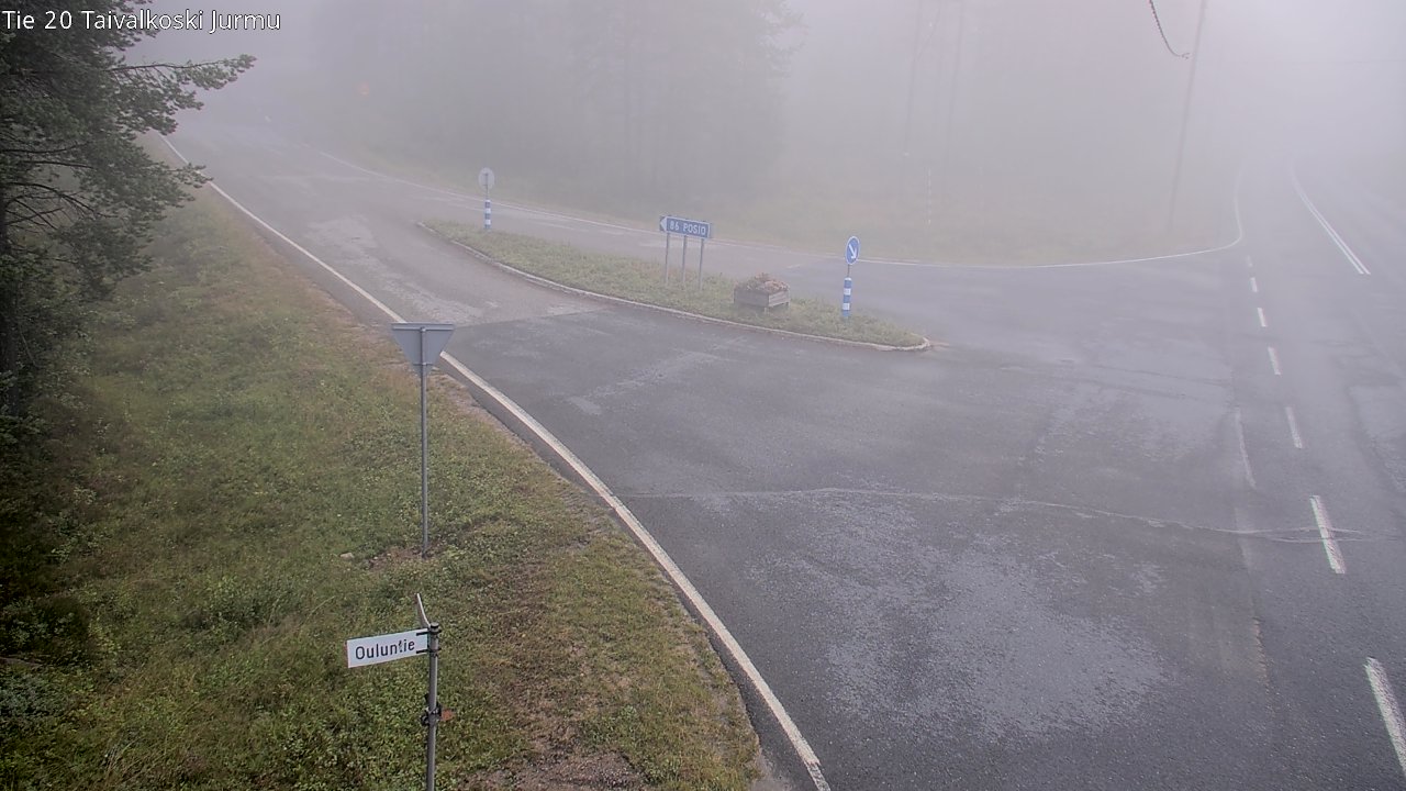 Weather Camera Image Väg 20 Taivalkoski, Jurmu, Taivalkoski, Pohjois-Pohjanmaa