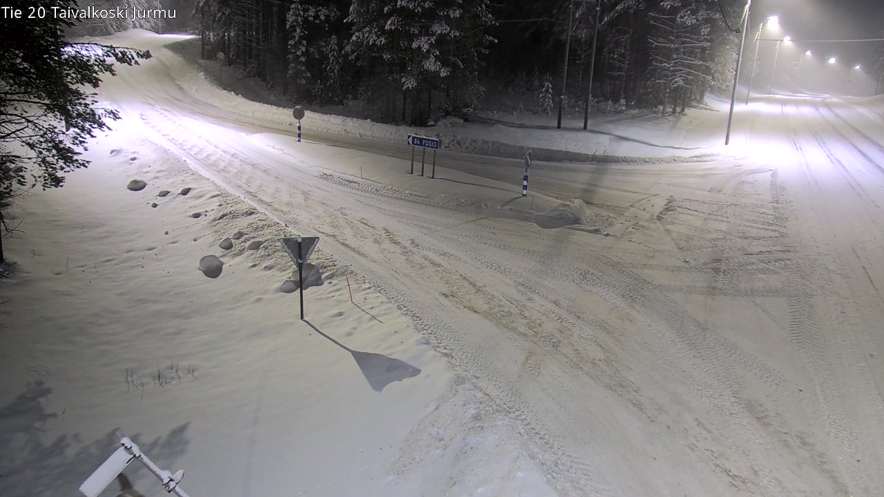 Weather Camera Image Väg 20 Taivalkoski, Jurmu, Taivalkoski, Pohjois-Pohjanmaa