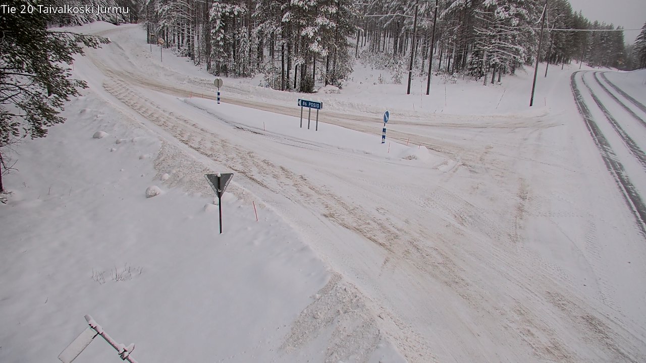 Weather Camera Image Väg 20 Taivalkoski, Jurmu, Taivalkoski, Pohjois-Pohjanmaa