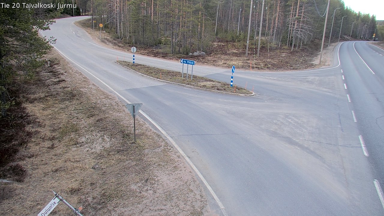 Weather Camera Image Road 20 Taivalkoski, Jurmu, Taivalkoski, Pohjois-Pohjanmaa