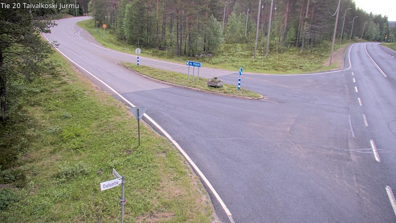 Kelikamerat Kuva Tie 20 Taivalkoski, Jurmu, Taivalkoski, Pohjois-Pohjanmaa