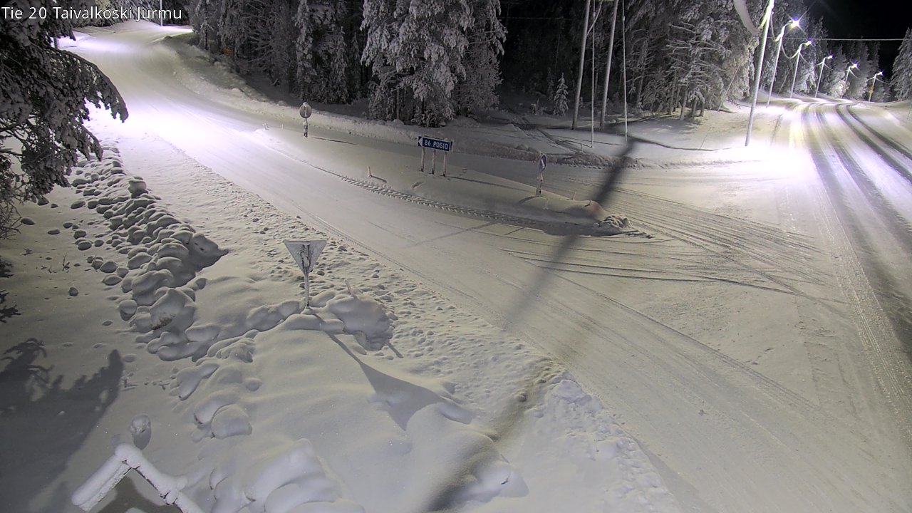 Kelikamerat Kuva Tie 20 Taivalkoski, Jurmu, Taivalkoski, Pohjois-Pohjanmaa