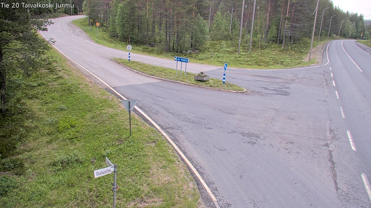 Kelikamerat Kuva Tie 20 Taivalkoski, Jurmu, Taivalkoski, Pohjois-Pohjanmaa