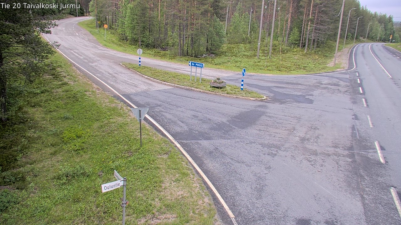Kelikamerat Kuva Tie 20 Taivalkoski, Jurmu, Taivalkoski, Pohjois-Pohjanmaa