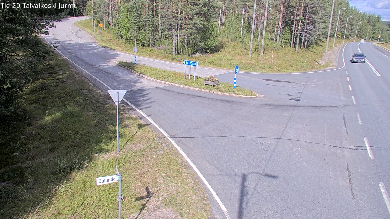 Weather Camera Image Road 20 Taivalkoski, Jurmu, Taivalkoski, Pohjois-Pohjanmaa
