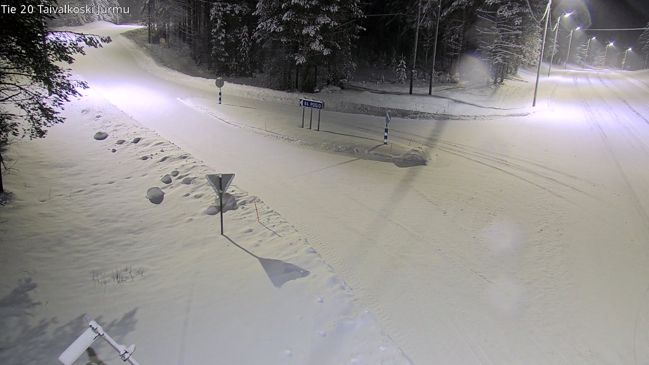 Kelikamerat Kuva Tie 20 Taivalkoski, Jurmu, Taivalkoski, Pohjois-Pohjanmaa