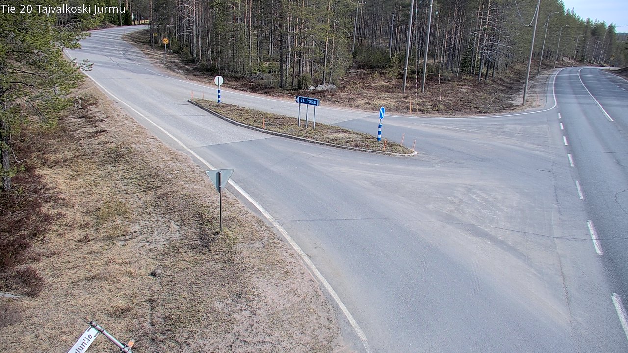 Weather Camera Image Road 20 Taivalkoski, Jurmu, Taivalkoski, Pohjois-Pohjanmaa