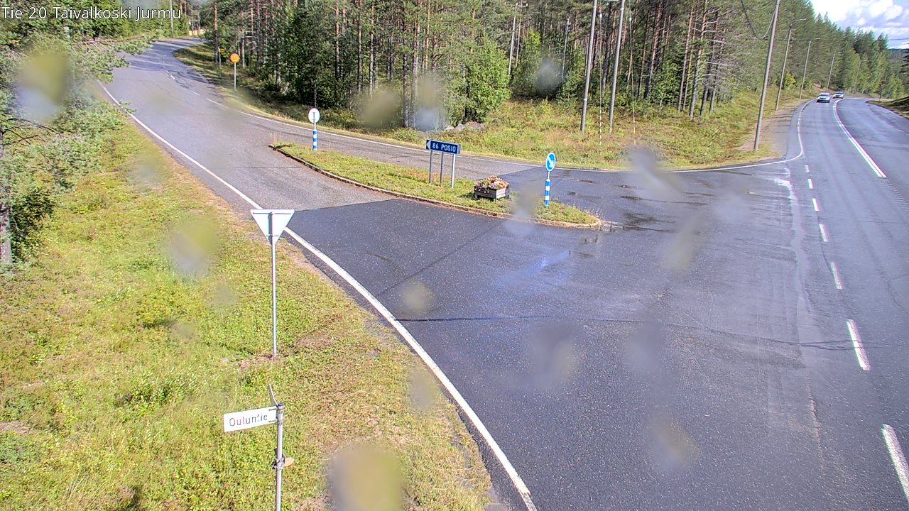 Weather Camera Image Väg 20 Taivalkoski, Jurmu, Taivalkoski, Pohjois-Pohjanmaa