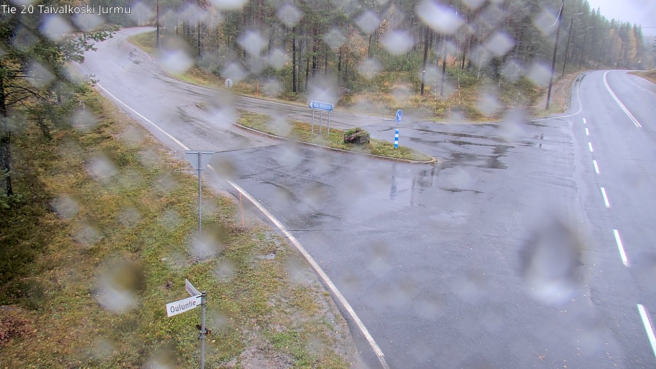 Weather Camera Image Road 20 Taivalkoski, Jurmu, Taivalkoski, Pohjois-Pohjanmaa