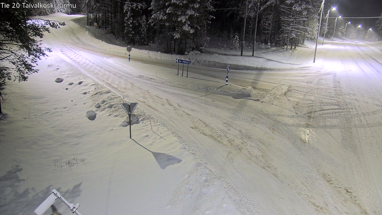 Weather Camera Image Väg 20 Taivalkoski, Jurmu, Taivalkoski, Pohjois-Pohjanmaa