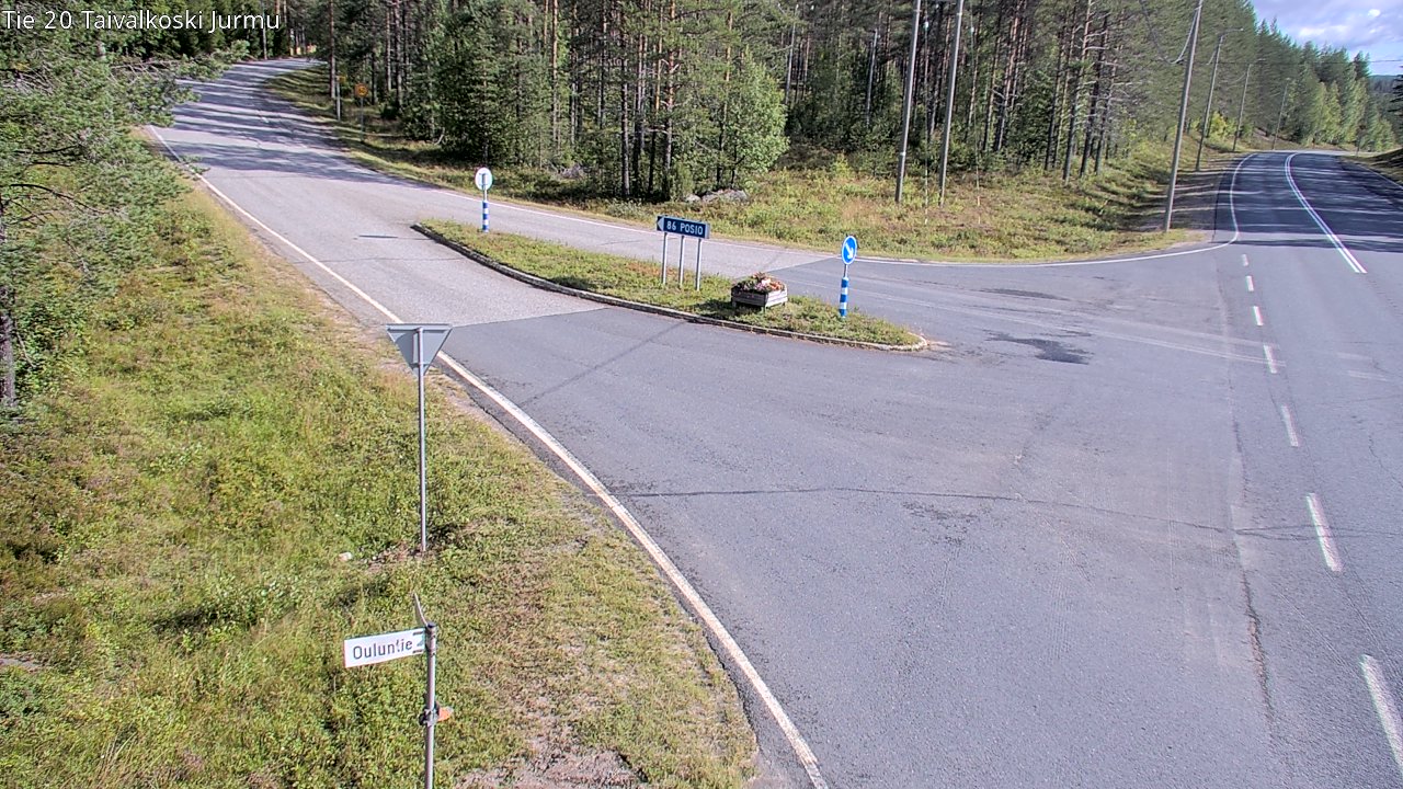 Weather Camera Image Väg 20 Taivalkoski, Jurmu, Taivalkoski, Pohjois-Pohjanmaa