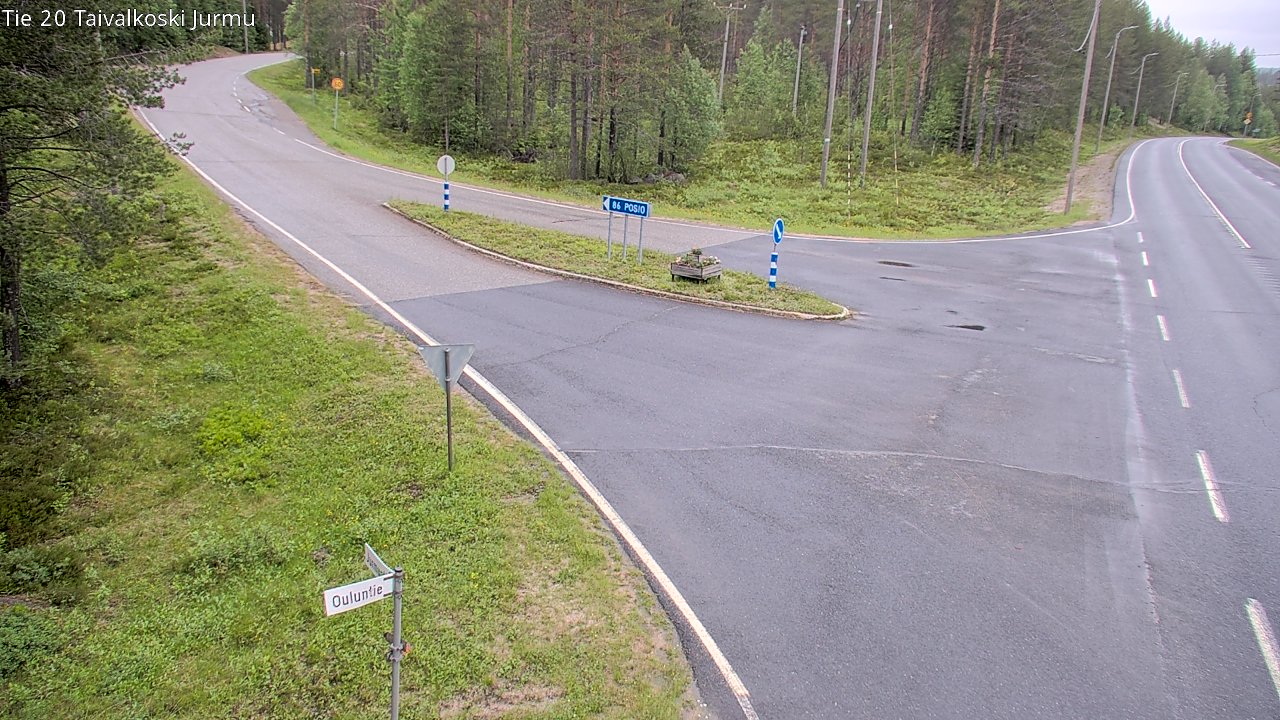 Kelikamerat Kuva Tie 20 Taivalkoski, Jurmu, Taivalkoski, Pohjois-Pohjanmaa